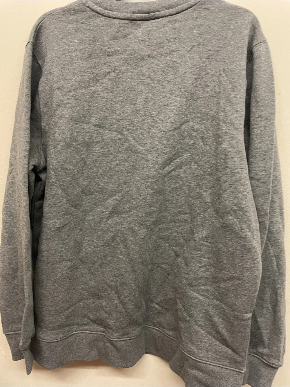 Miami Dolphins Gray Crewneck Sweatshirt with Teal & Orange Logo - Size L